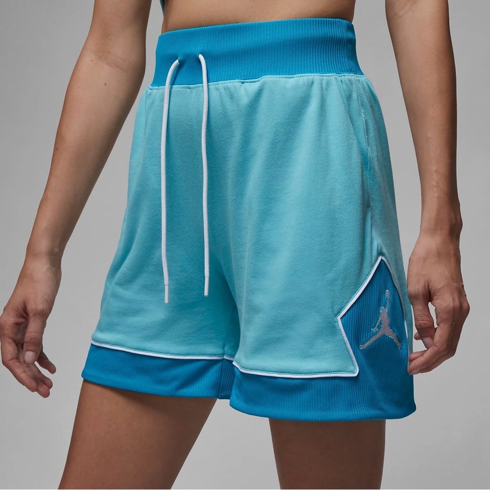 AIR JORDAN Aqua Aquatone Diamond Shorts Active Loose Fit Streetwear Size Small